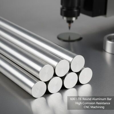 6061 T6 Máquina CNC Barra redonda de alumínio de grande diâmetro com alta resistência à corrosão