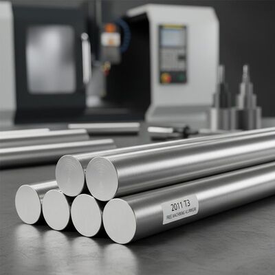 2011 T3 Free Machining Aluminium Alloy Round Bar para máquinas de torneamento CNC de alta velocidade e parafusos de precisão