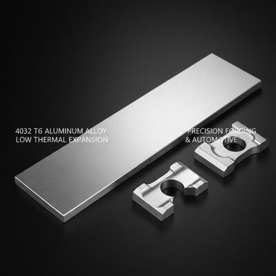 4032 T6 Barras planas de liga de alumínio de alto silício com baixa expansão térmica para forja de precisão e pistões automotivos