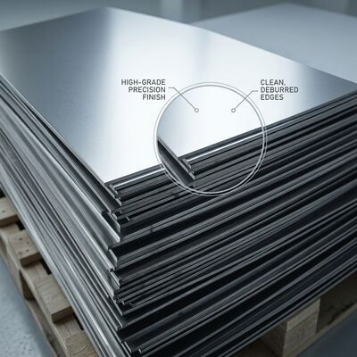 Food-Grade 304 Stainless Steel Sheet with Hygienic Sanitary Finish and FDA Compliant for Commercial Kitchenware