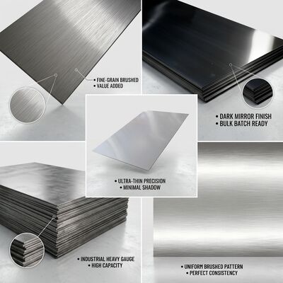 Food-Grade 304 Stainless Steel Sheet with Hygienic Sanitary Finish and FDA Compliant for Commercial Kitchenware