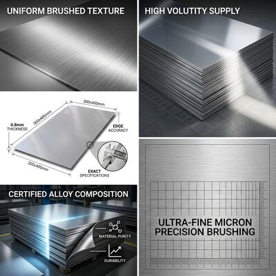 8K Super Mirror Finish 304 chapa de aço inoxidável com 95% de refletividade e resistência à corrosão 304 Substrato para revestimento de elevador