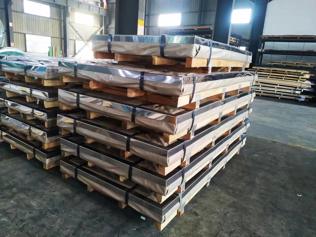 Folha de aço inoxidável Poli 304 laminada a quente com 0,3 mm 6 mm e 28,0 x 106 Psi Modulo de Elasticidade