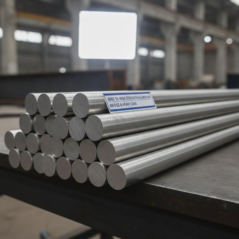6082 T6 Rodas de barras de alumínio de alta resistência para construção de pontes e aplicações de carga pesada