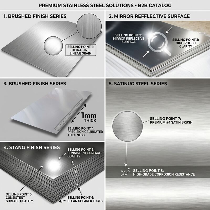 8K Super Mirror Finish 304 chapa de aço inoxidável com 95% de refletividade e resistência à corrosão 304 Substrato para revestimento de elevador